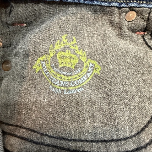 Polo Ralph Lauren Denim Jean Acid Wash Mini Skirt Size 4 - Picture 3 of 4